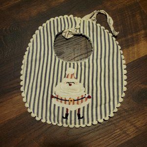 NWOT Mud Pie Santa Bib